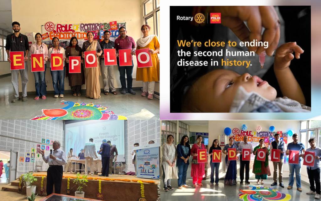 World Polio Day Celebrated by Rotary Club Chandigarh and Rotaract Club AIMS Mohali